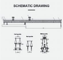 XCMG Official 10m Railway Gantry Crane Highway bridge erecting machine Price